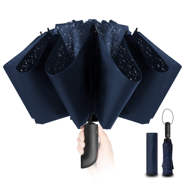 Blue Travel Inverted Umbrella